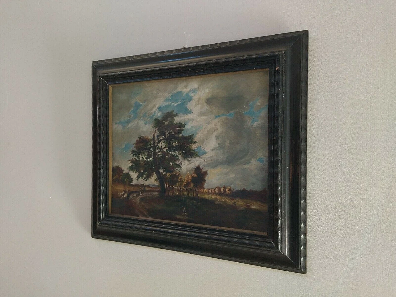 Dipinto a olio su tavola Dopo la pioggia, 1933 1477093