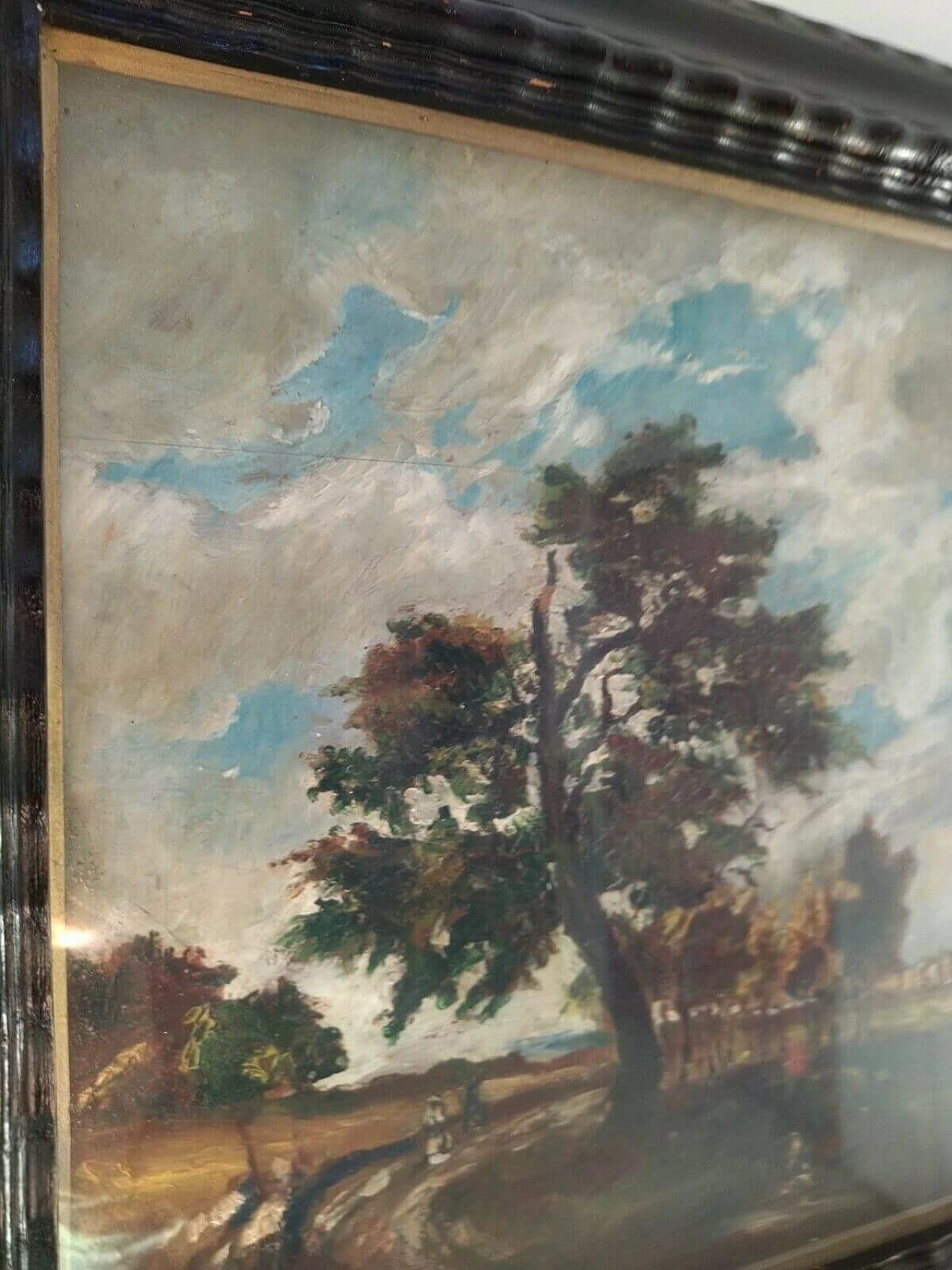 Oil painting on panel Dopo la pioggia, 1933 1477094