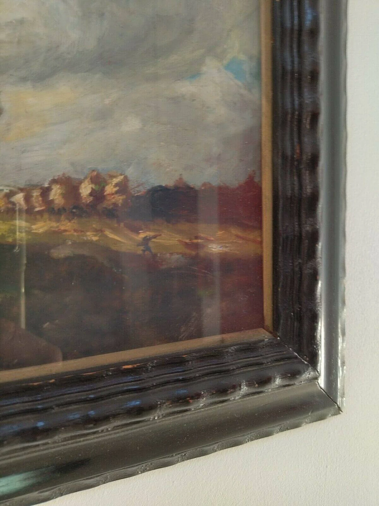 Dipinto a olio su tavola Dopo la pioggia, 1933 1477095