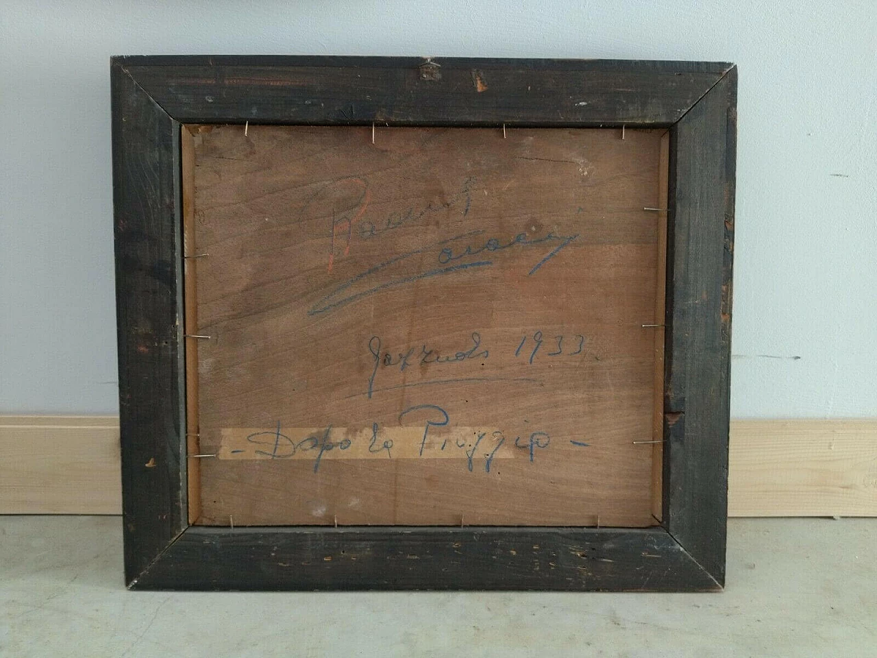 Dipinto a olio su tavola Dopo la pioggia, 1933 1477097