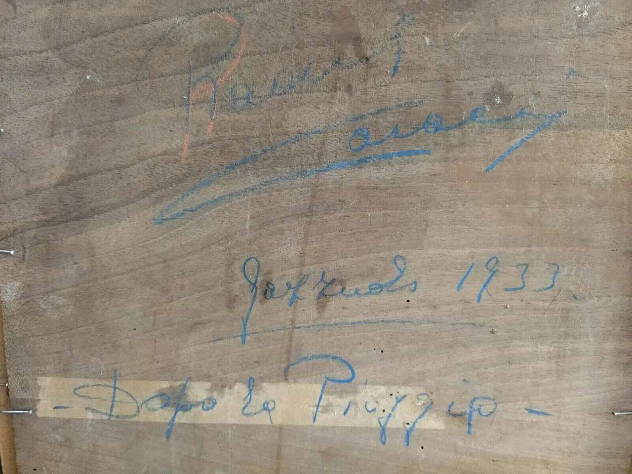 Dipinto a olio su tavola Dopo la pioggia, 1933 1477098