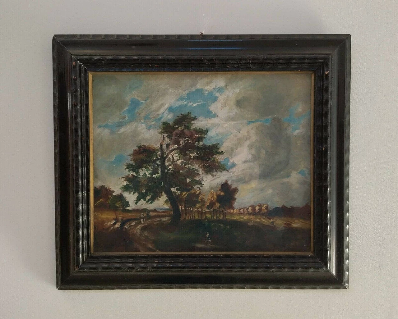 Oil painting on panel Dopo la pioggia, 1933 1477099