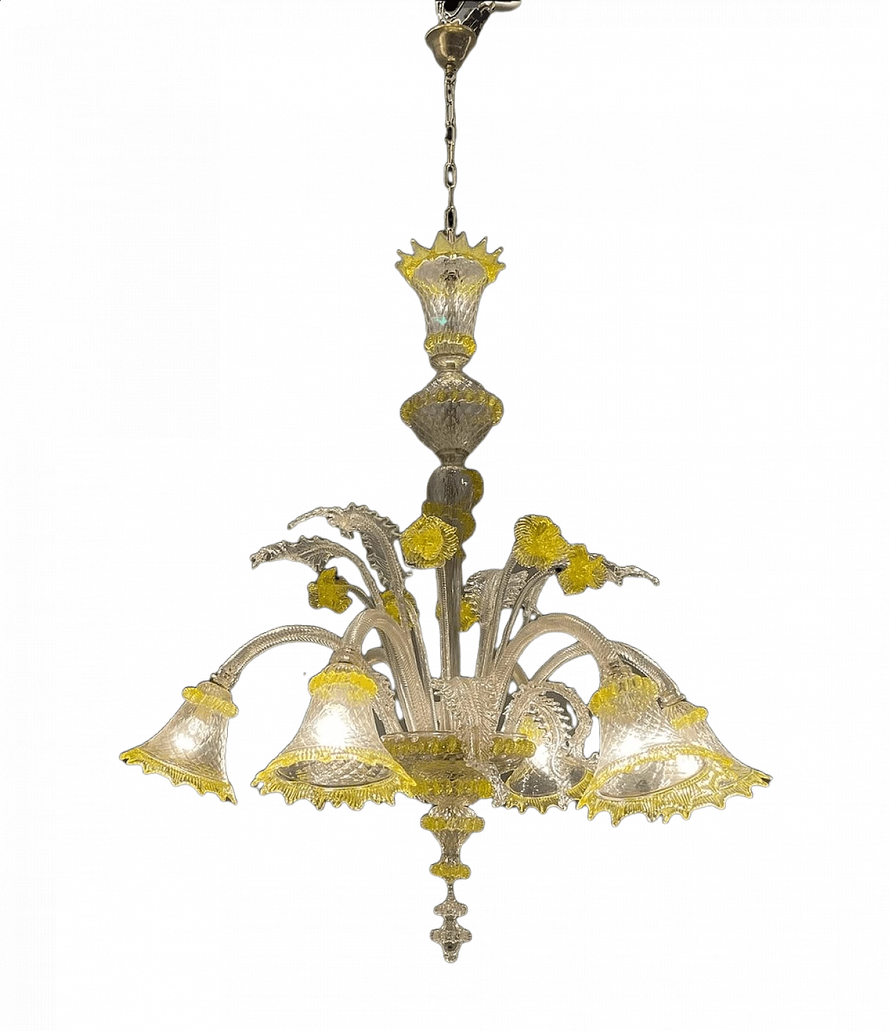 Murano glass flower chandelier, 1960s 1477100