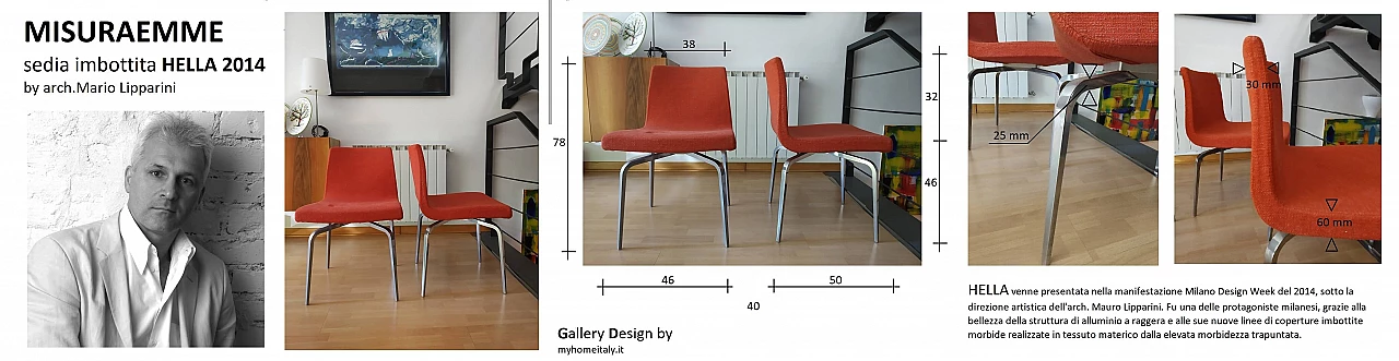 4 Hella Chairs by Mauro Lipparini for MisuraEmme 1477301