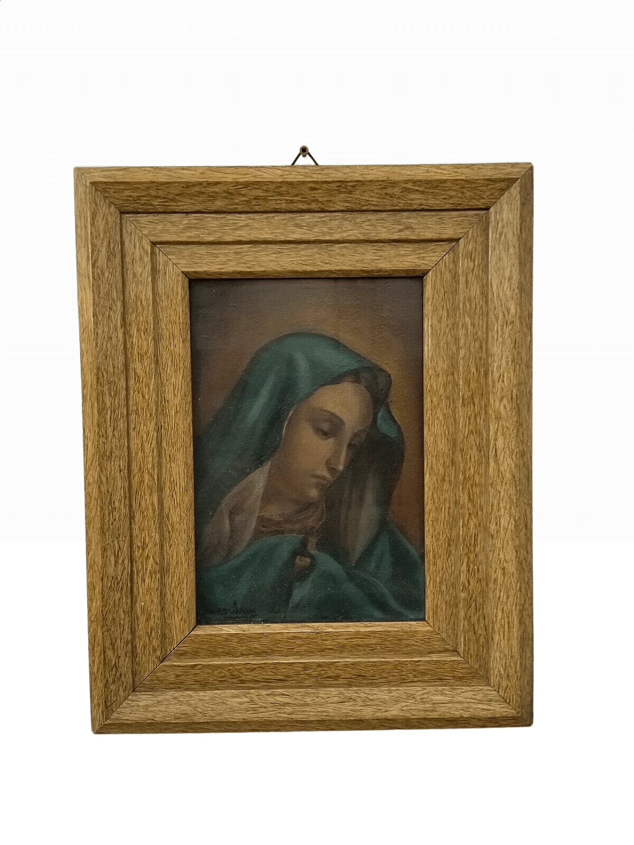 Dipinto olio su tavola di Madonna, anni '30 1477348
