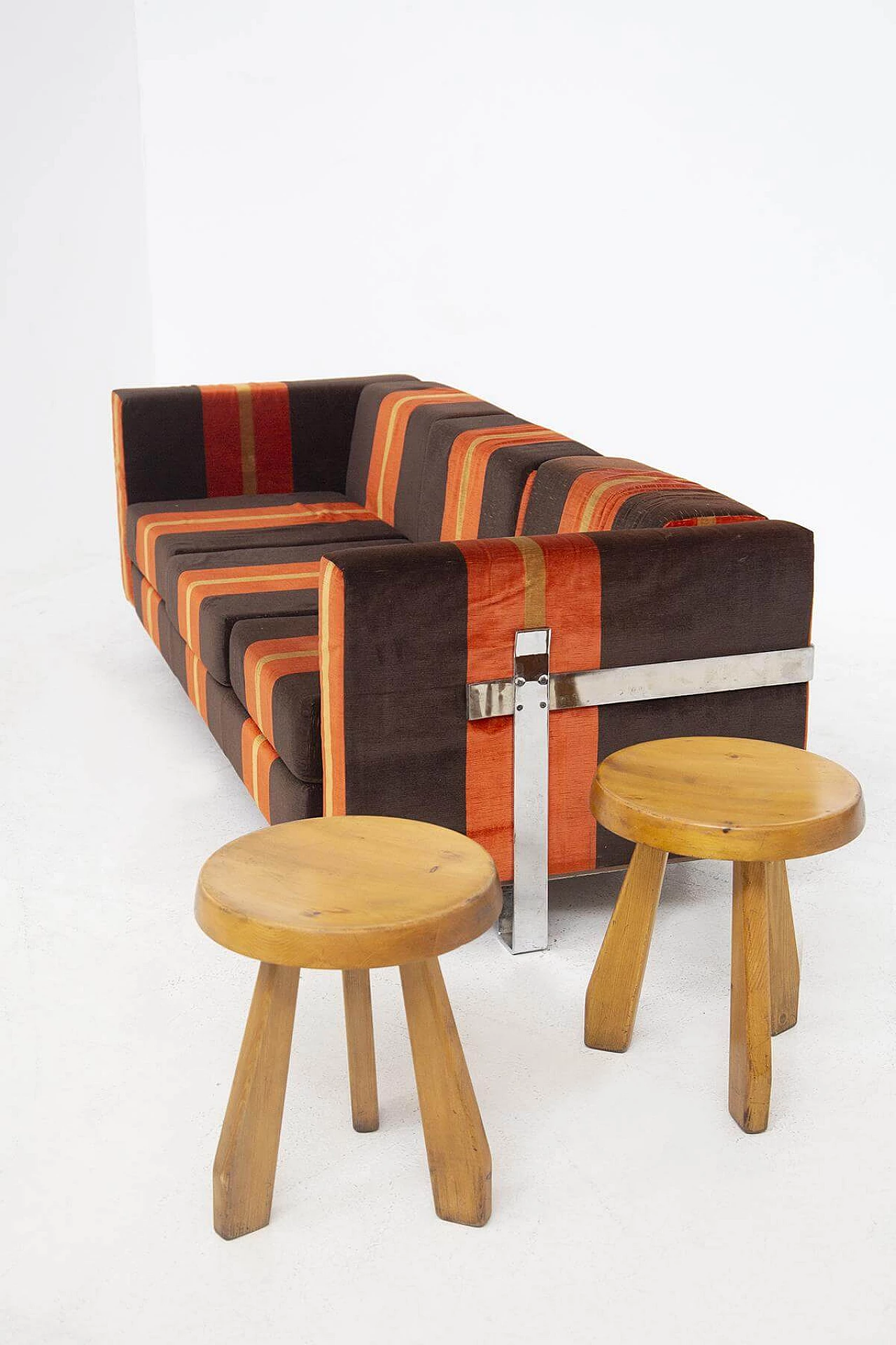Orange sofa by Luigi Caccia Dominioni for Azucena, 1950s 1477384