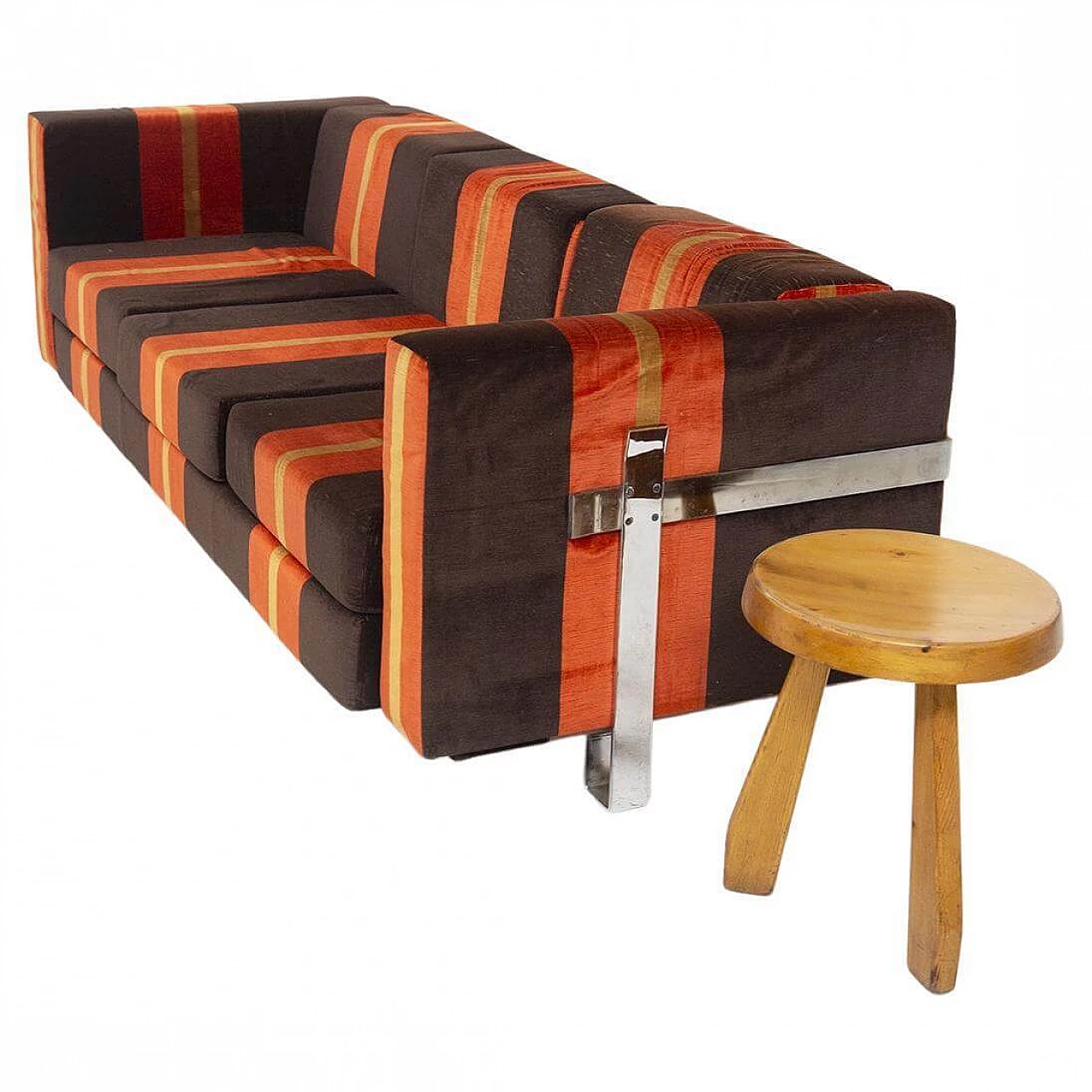 Orange sofa by Luigi Caccia Dominioni for Azucena, 1950s 1477386