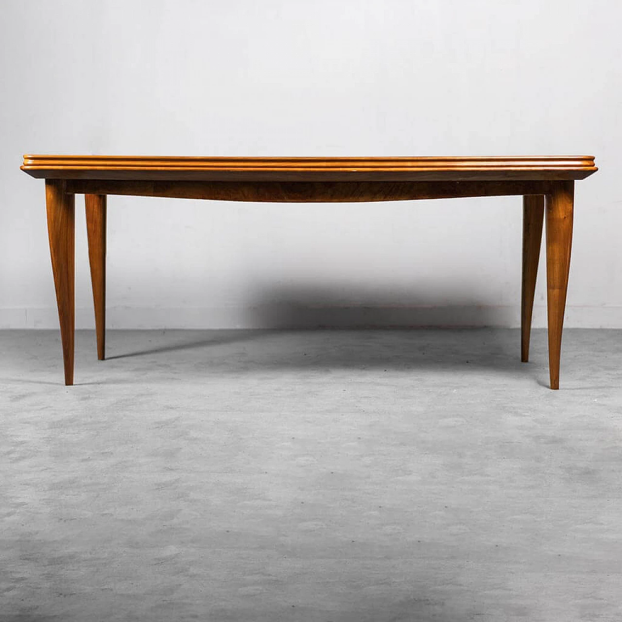 Wood and glass dining table, 1950s 1477456