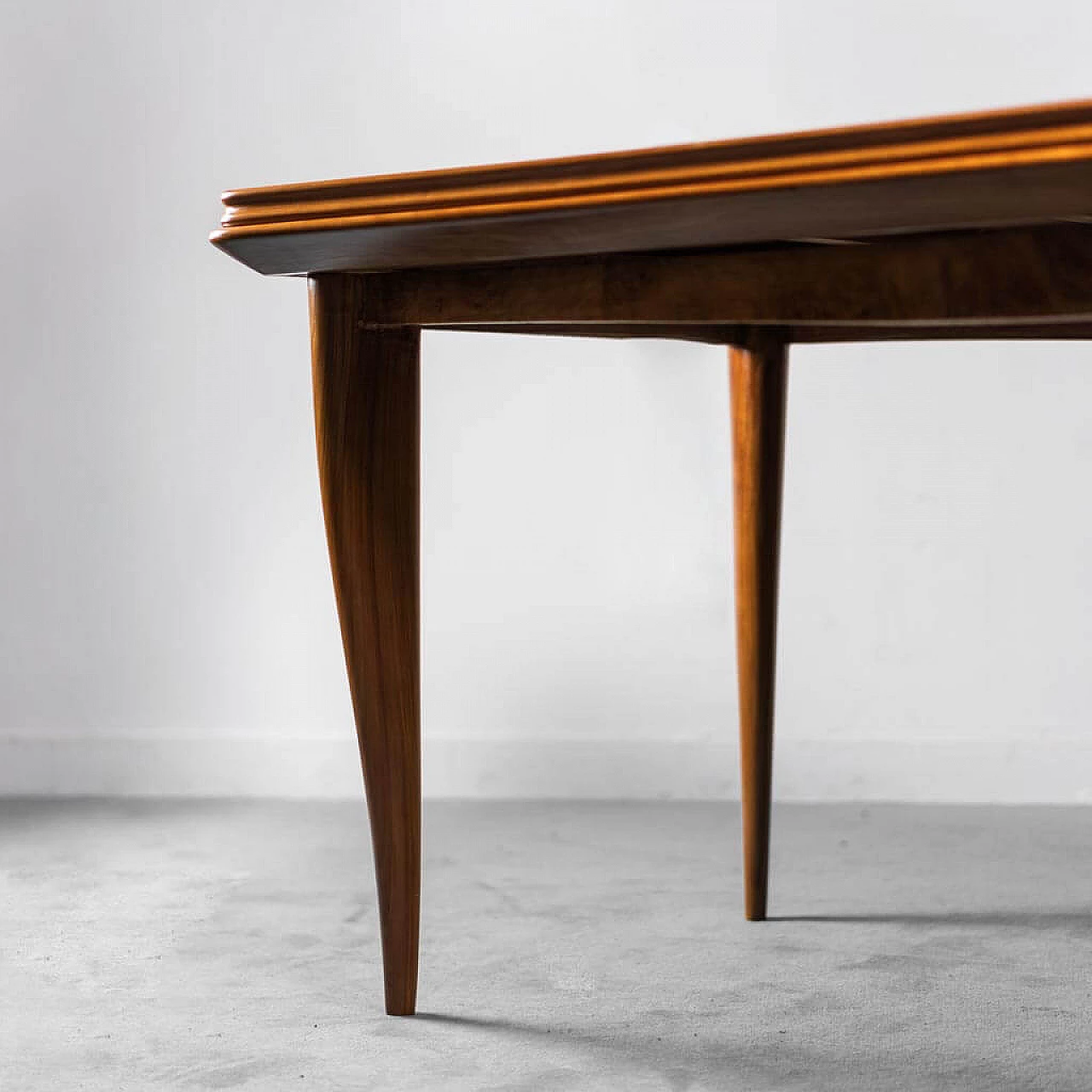 Wood and glass dining table, 1950s 1477460