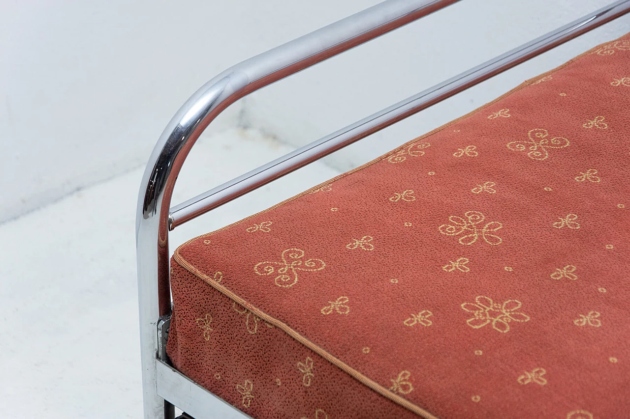 Functionalist chrome sofa bed by Kovona, 1950s 1477472