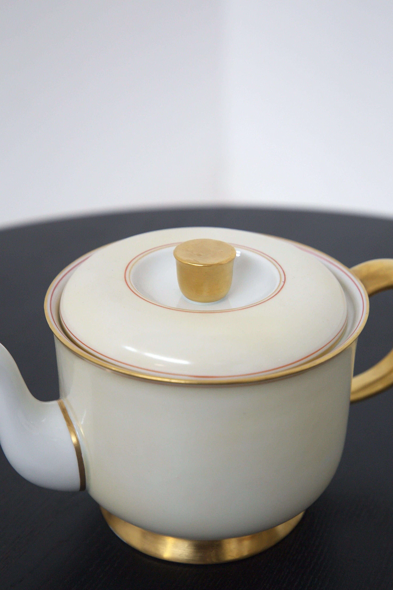 Ceramic and pure gold tea set by Gio Ponti for Ginori, 1930s 1477489