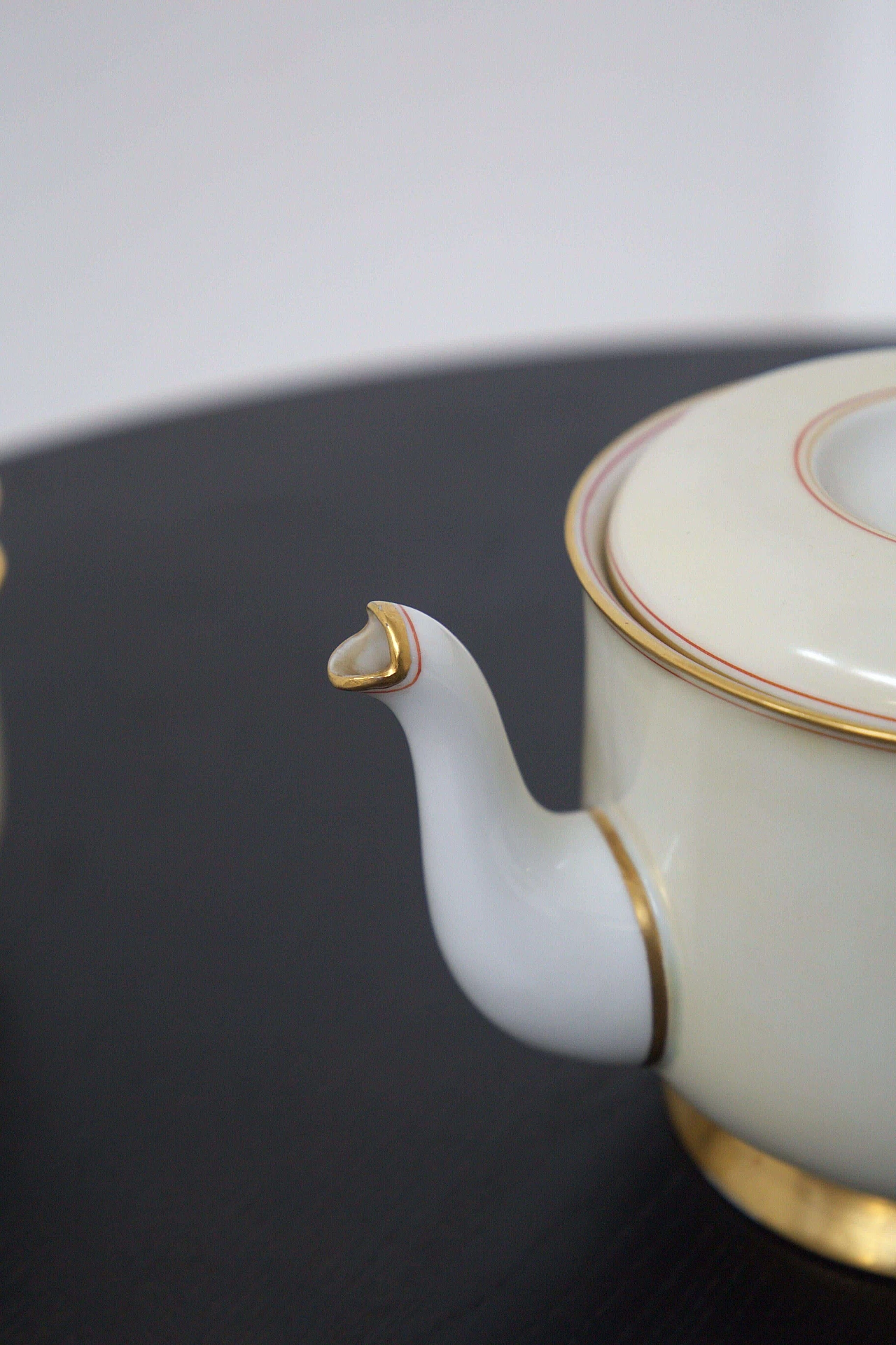 Ceramic and pure gold tea set by Gio Ponti for Ginori, 1930s 1477490