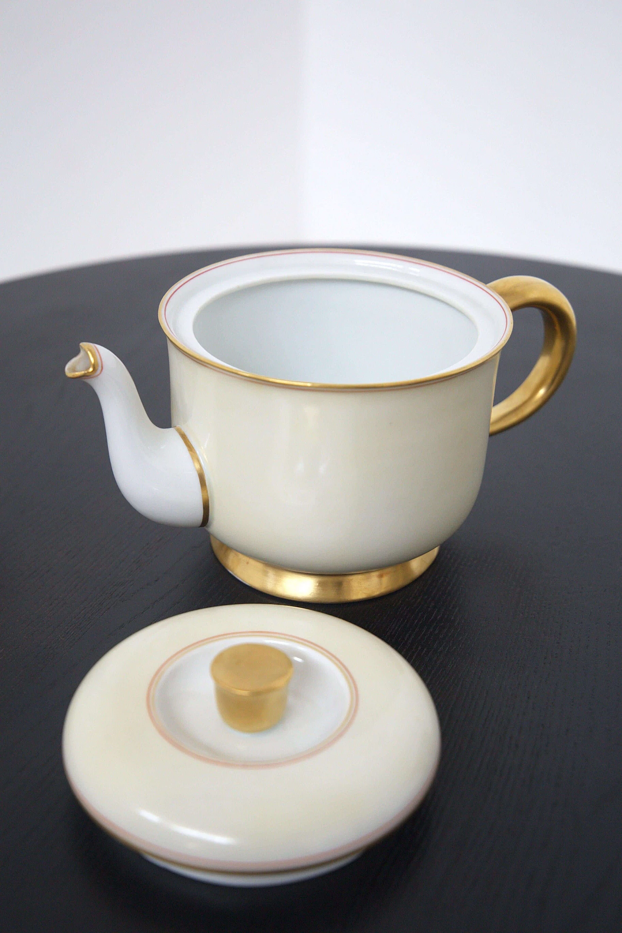 Ceramic and pure gold tea set by Gio Ponti for Ginori, 1930s 1477493