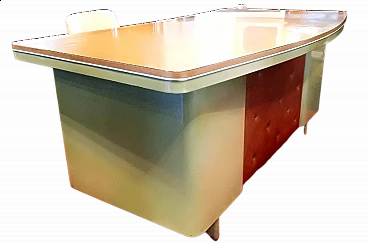 Scrivania in Metallo da Ufficio ANONIMA CASTELLI, Bologna Anni '50