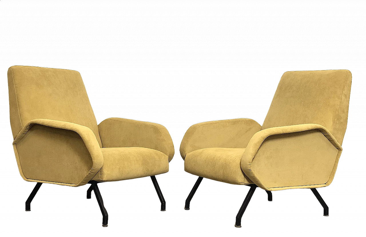 Pair of armchairs in Marco Zanuso's style, 1950s 1478256
