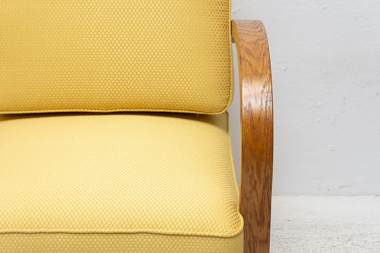 Coppia di poltrone in legno di faggio in stile Art Deco, anni '30 1478355