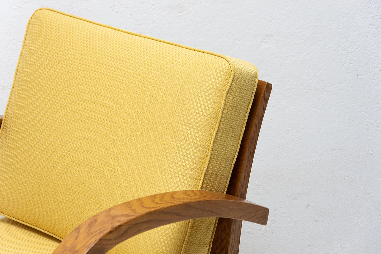 Coppia di poltrone in legno di faggio in stile Art Deco, anni '30 1478362