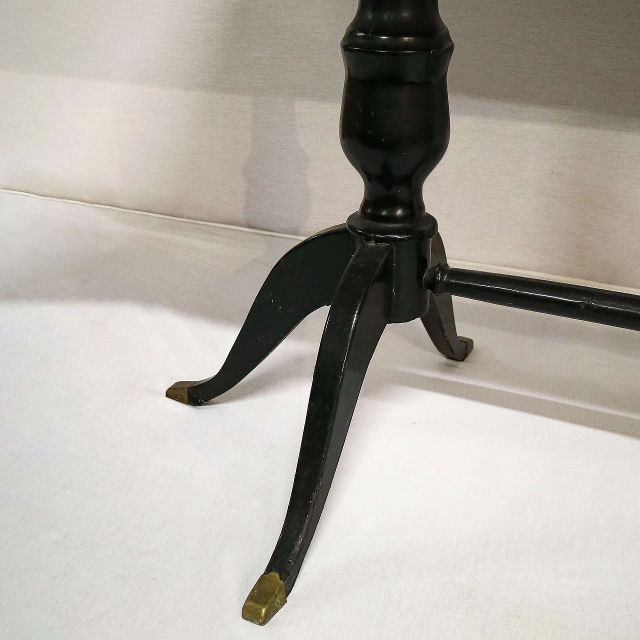 Wooden table with black marble effect top in Art Deco style, 1920s 1479600