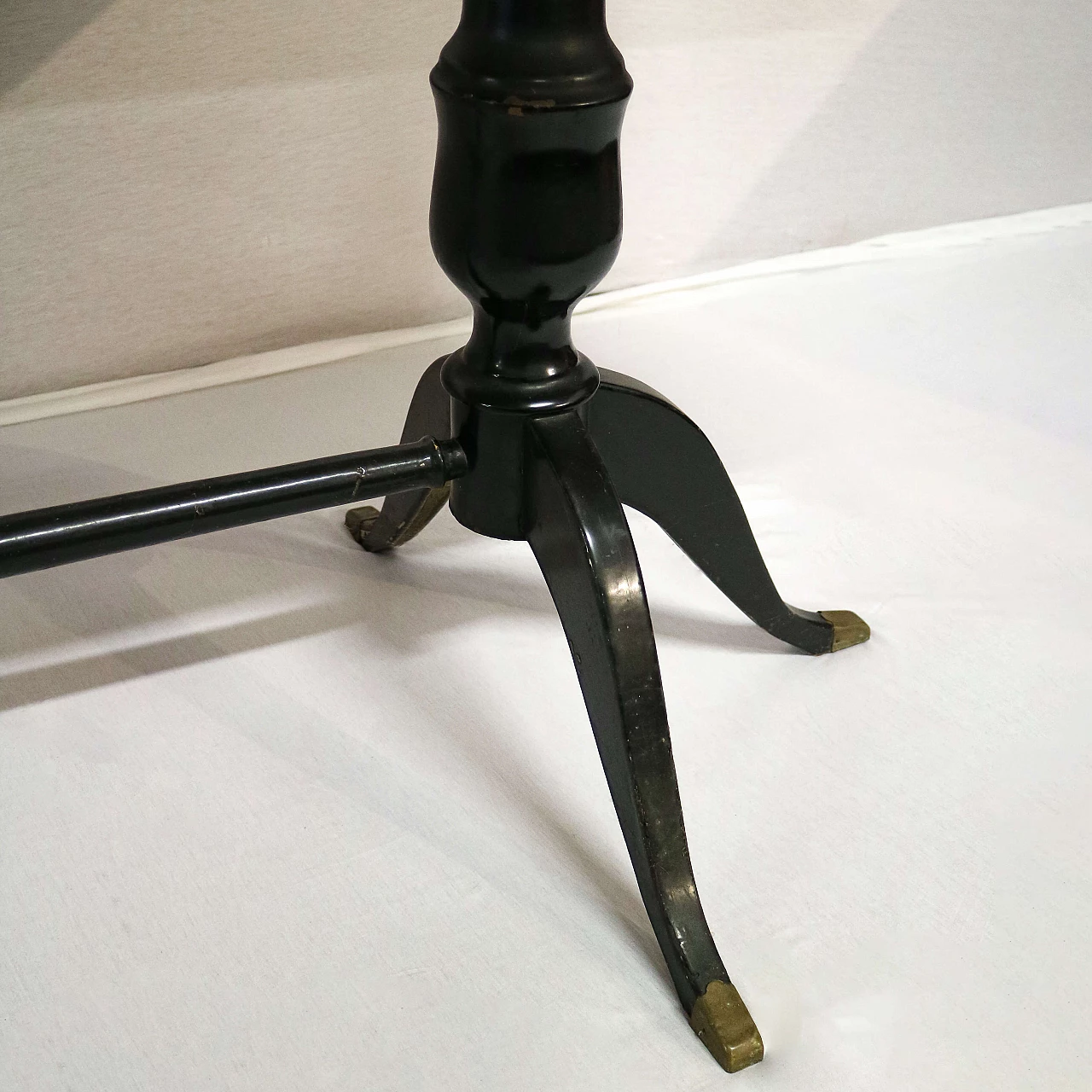 Wooden table with black marble effect top in Art Deco style, 1920s 1479601