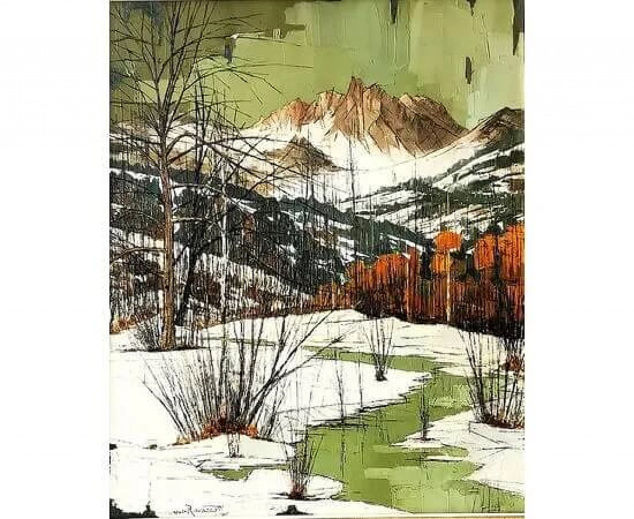 Renzo Ravazzotti, Snow in Bardonecchia, 1965 1479604