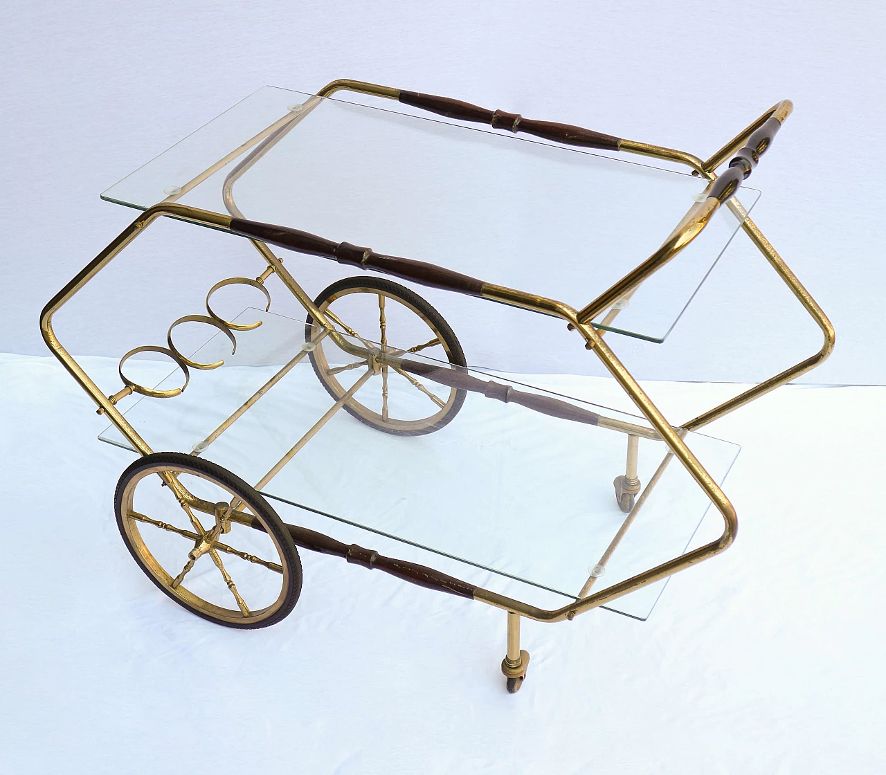 Bar trolley with glass top, 1950s 1479656