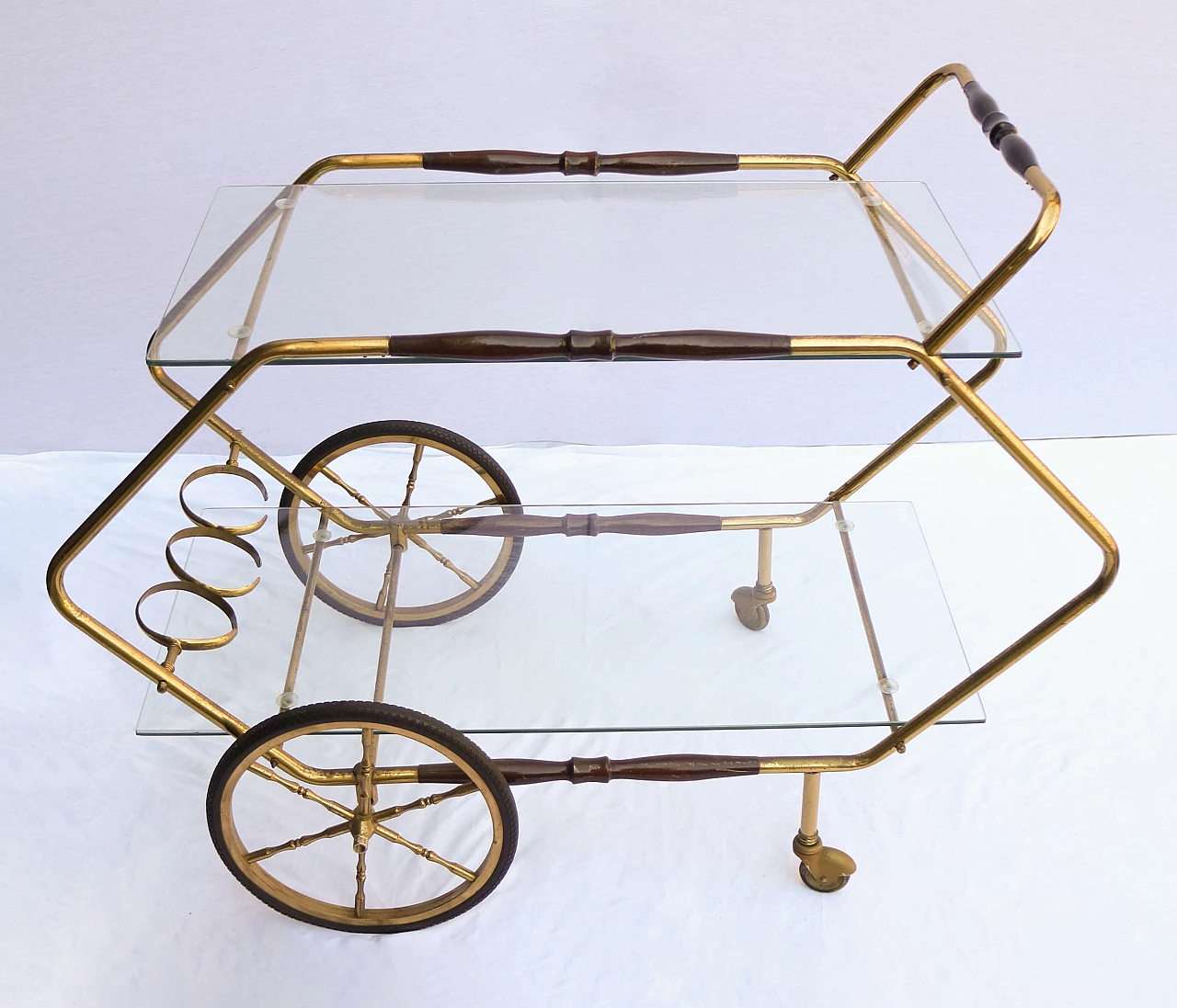 Bar trolley with glass top, 1950s 1479657