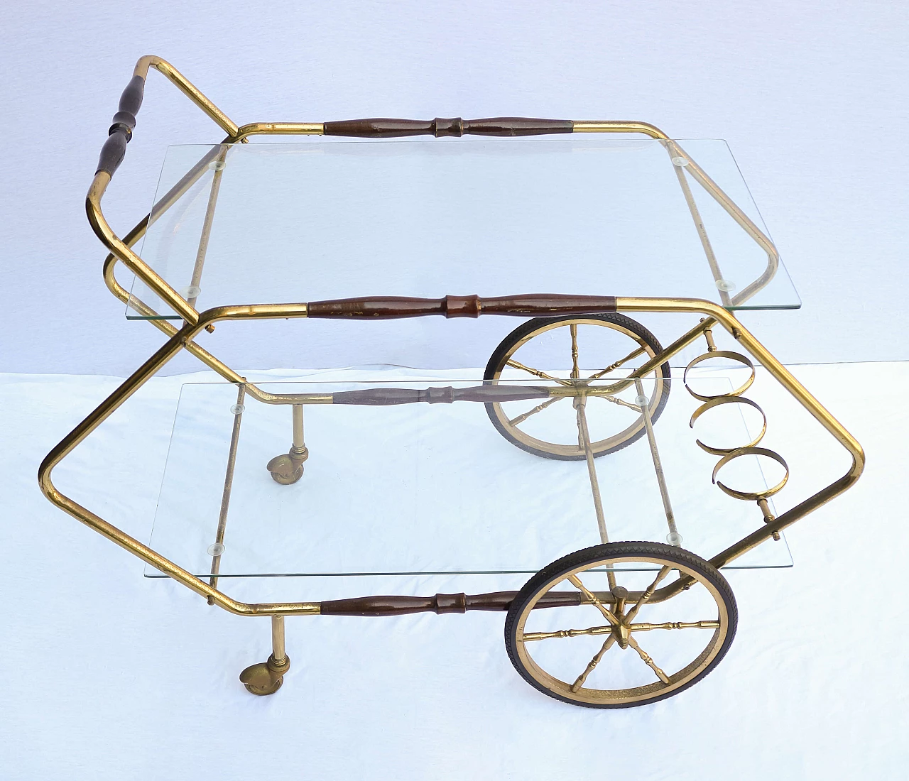 Bar trolley with glass top, 1950s 1479658
