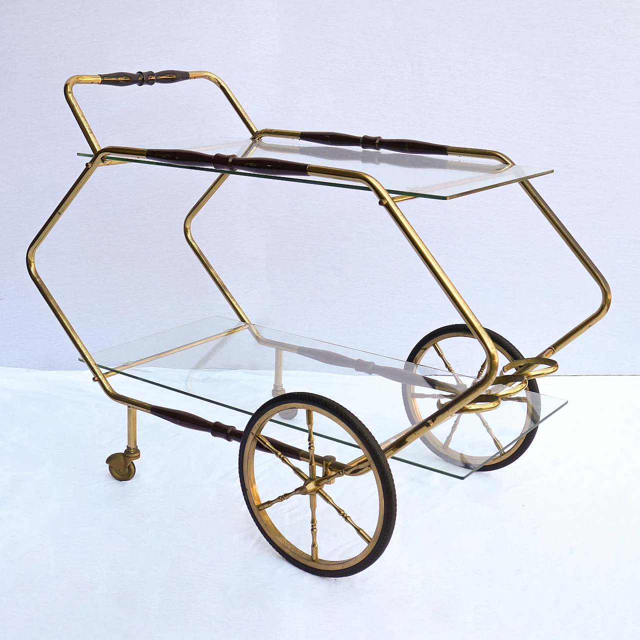 Bar trolley with glass top, 1950s 1479659