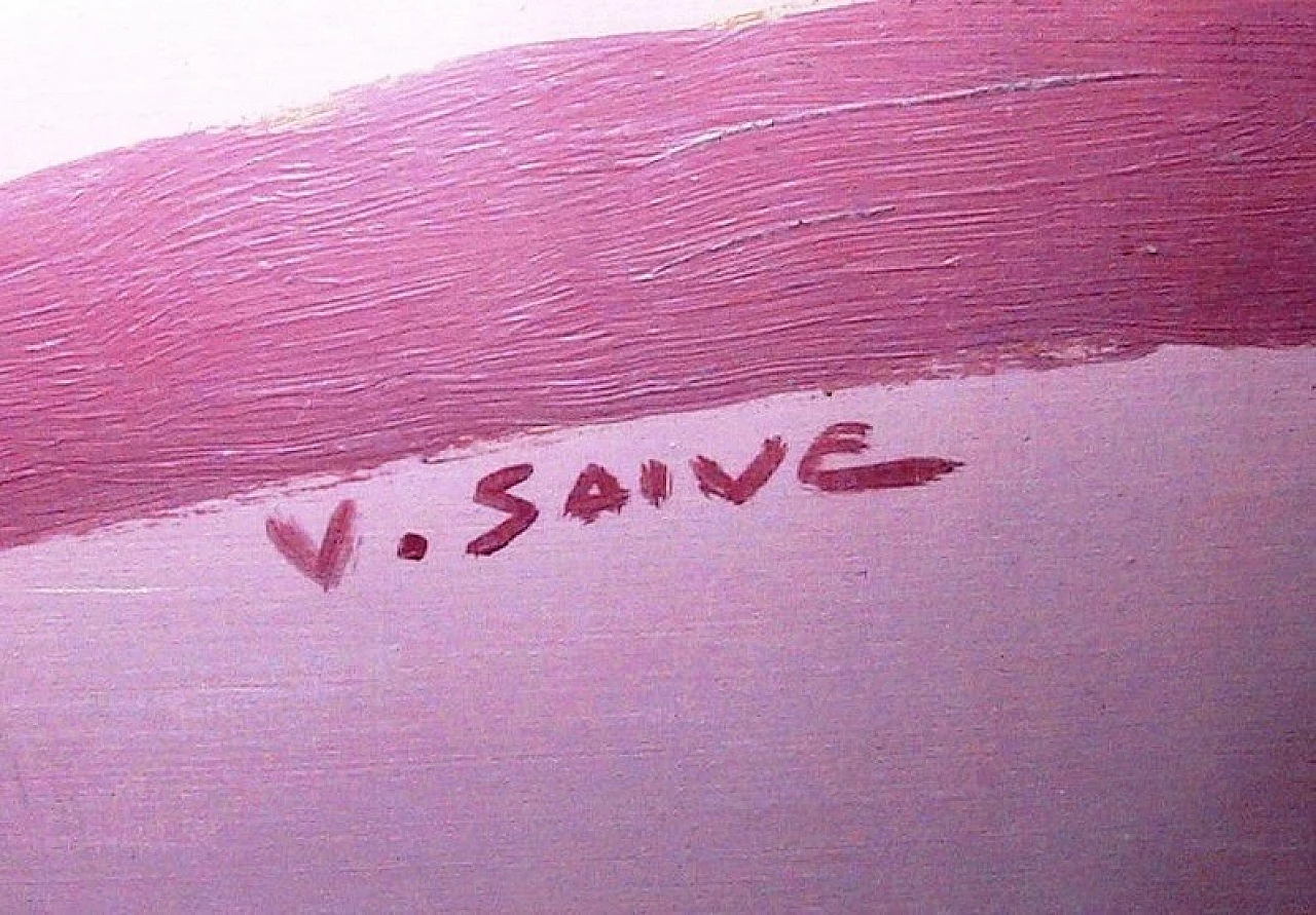 Valère Saive, Primavera, tre dipinti olio su tavola, anni '30 1480153