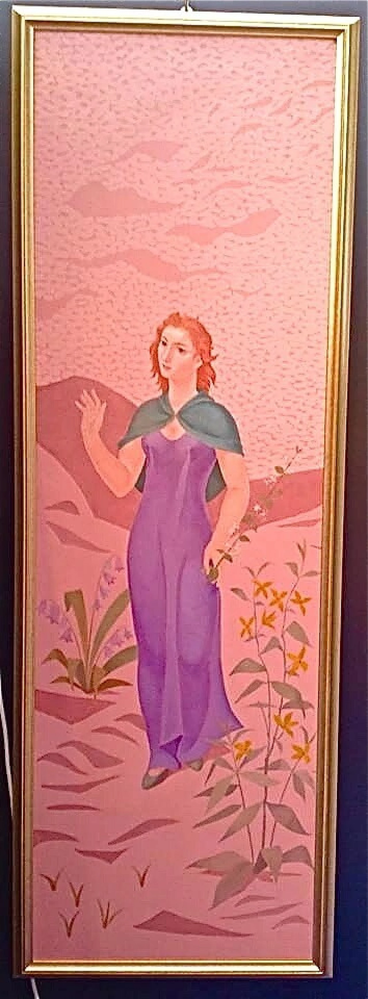 Valère Saive, Primavera, tre dipinti olio su tavola, anni '30 1480160