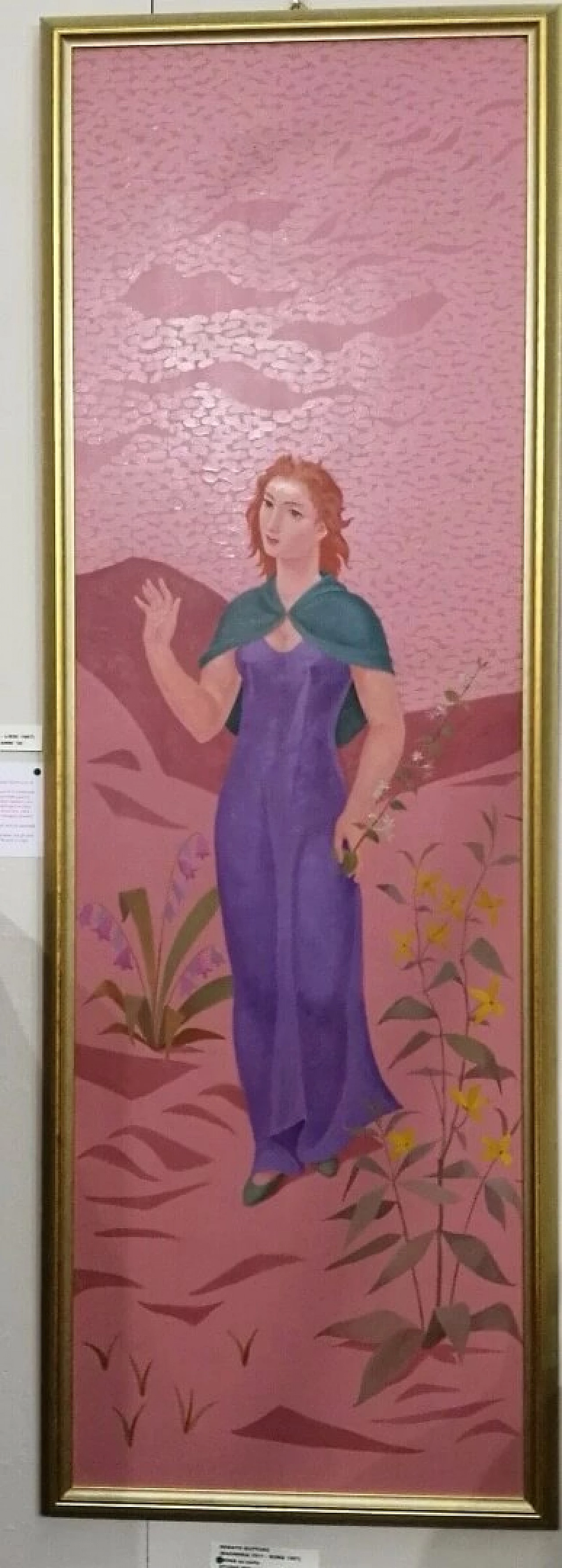 Valère Saive, Primavera, tre dipinti olio su tavola, anni '30 1480161