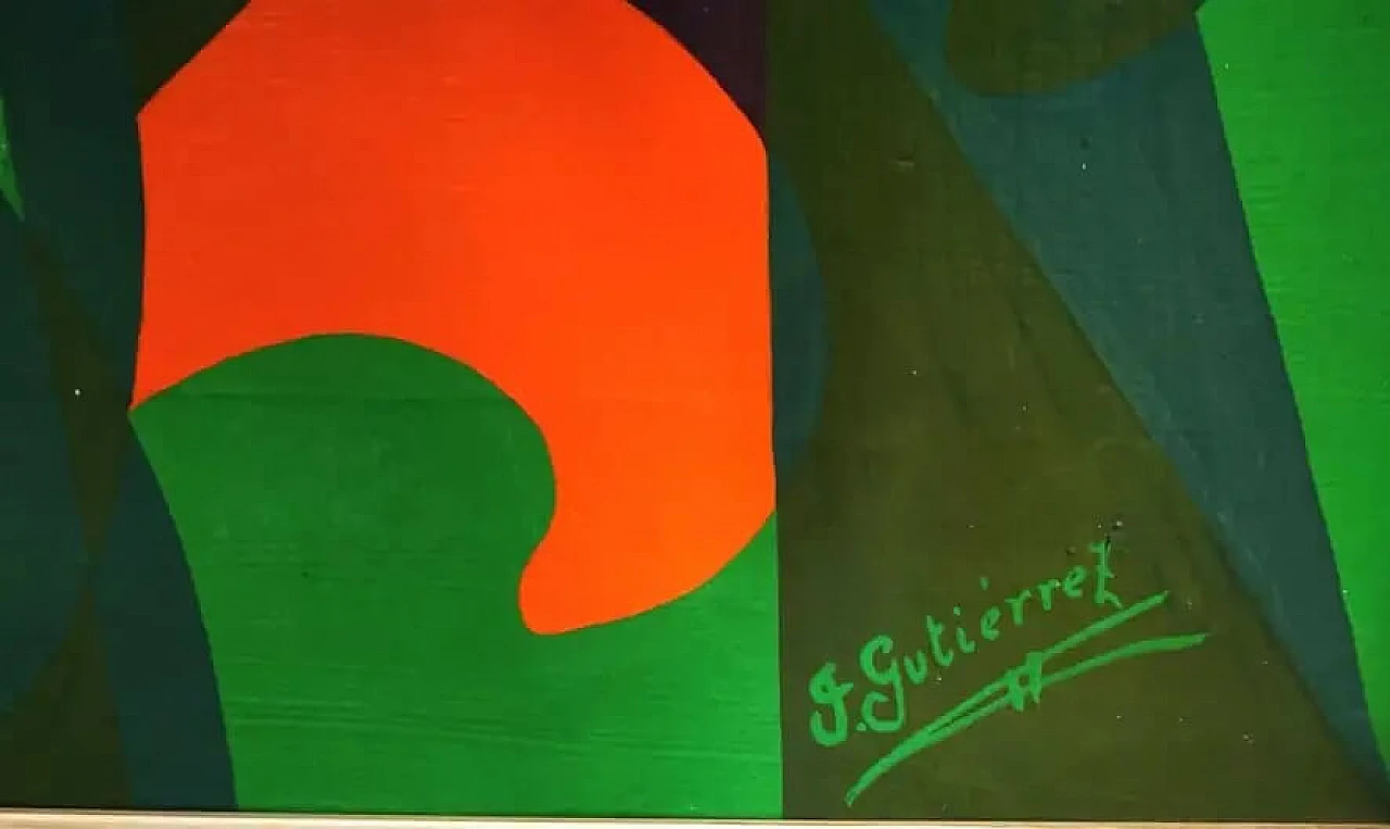 Fernando Gutierrez Velasco, Totem, quadro olio su tela, 1969 1480186