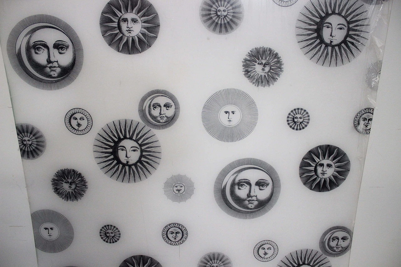 Pannello Fornasetti stampato su seta, anni '80 1480217