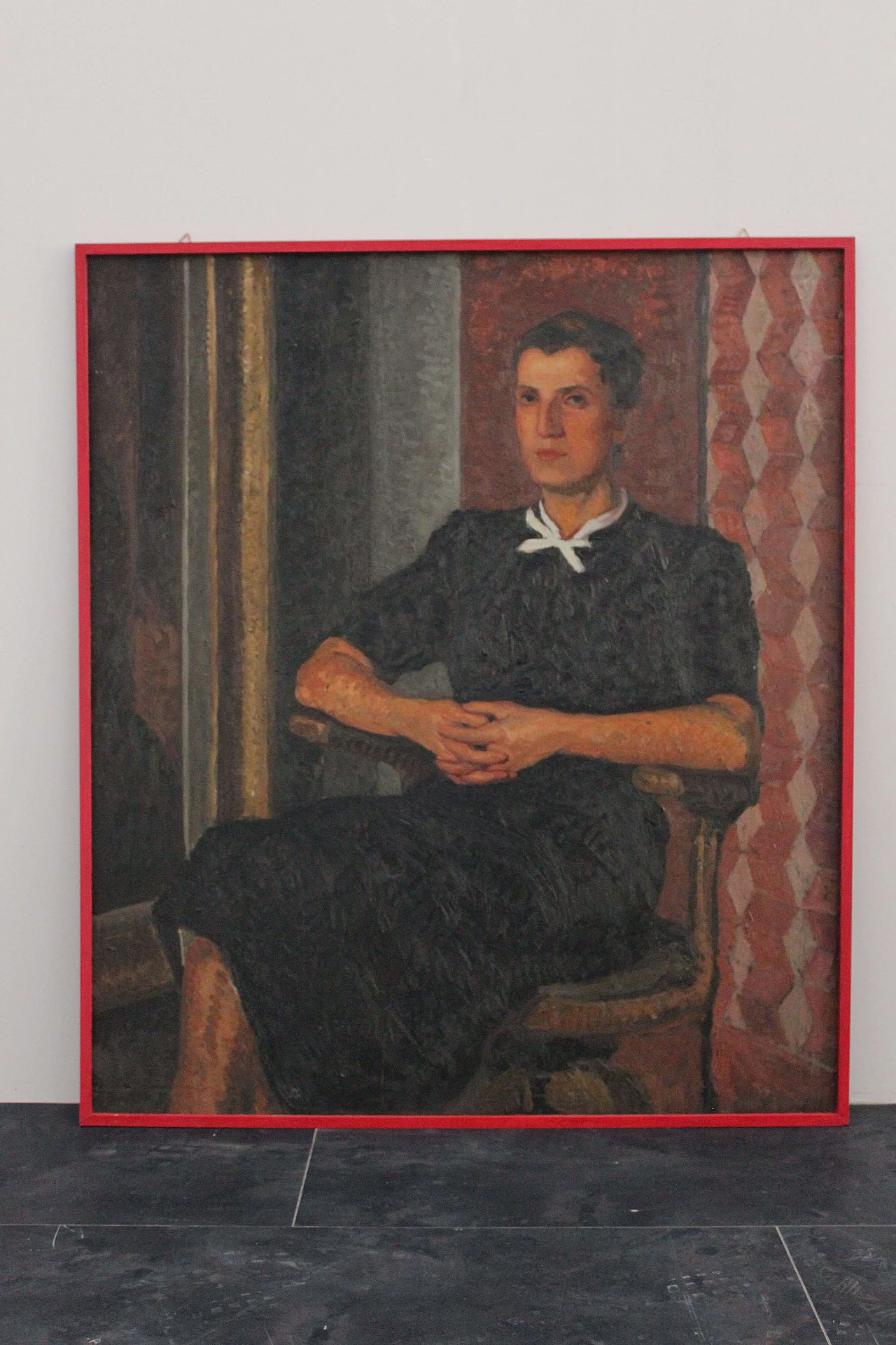 Dipinto ad olio su legno Ispirazione simbolica e metafisica, anni '50 1480219