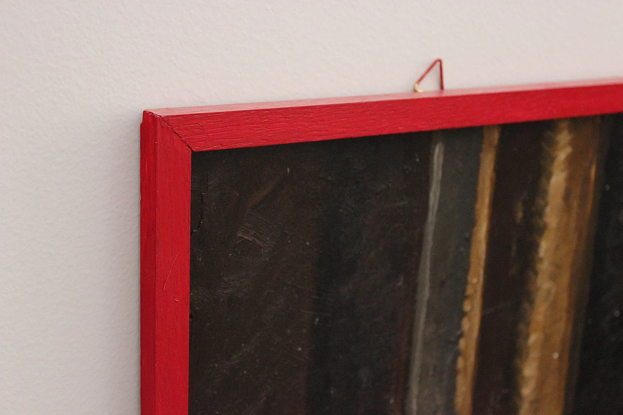 Dipinto ad olio su legno Ispirazione simbolica e metafisica, anni '50 1480221