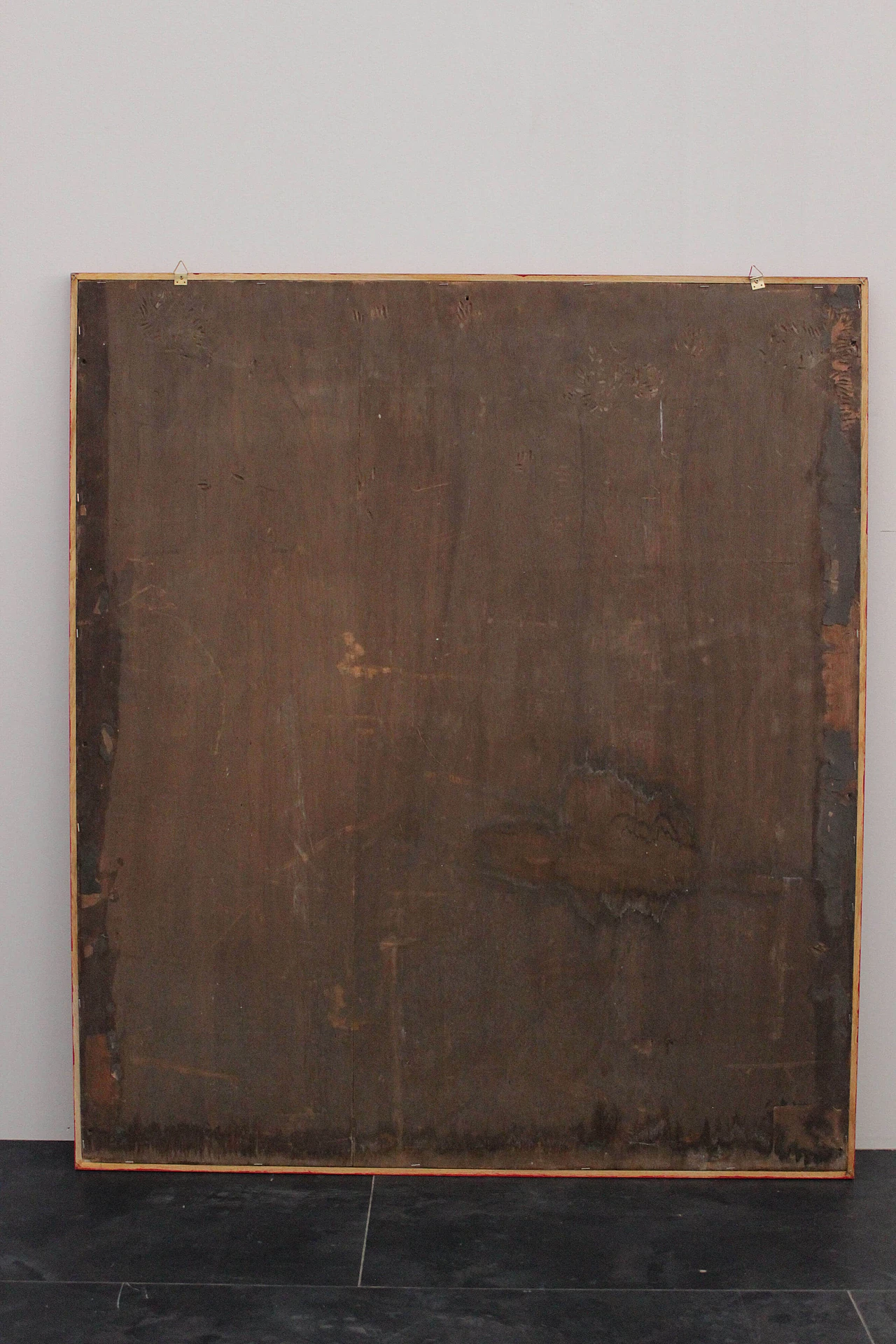 Dipinto ad olio su legno Ispirazione simbolica e metafisica, anni '50 1480222