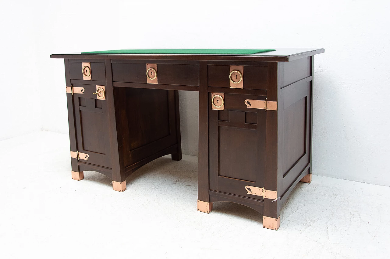 Viennese Secession oak writing desk, 20th century 1480282