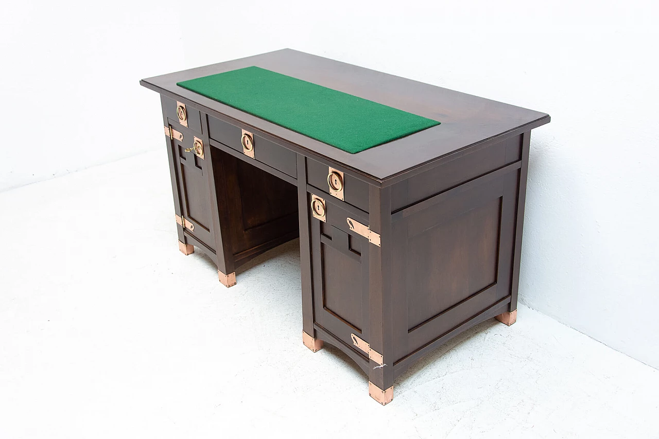 Viennese Secession oak writing desk, 20th century 1480283