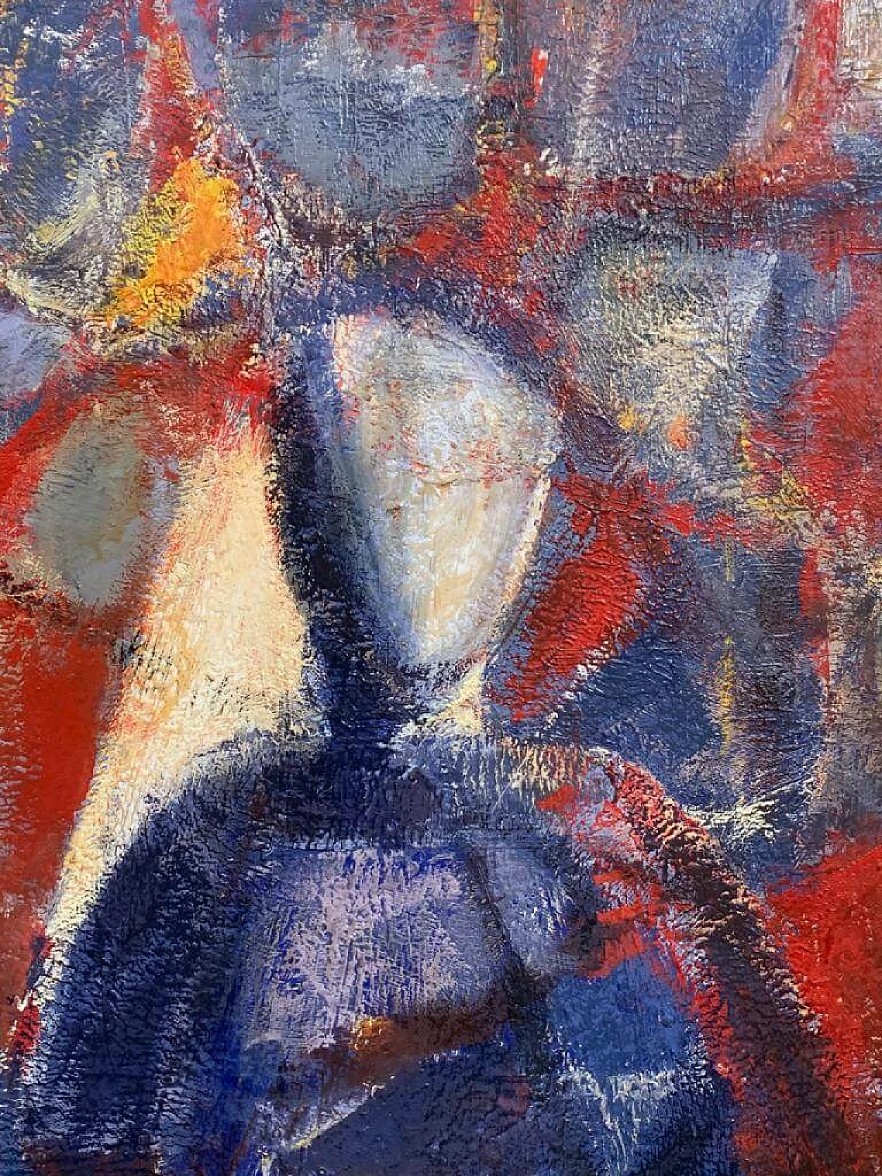 Oil on plywood The work of Vittorio Scalzo, 1970s 1480297