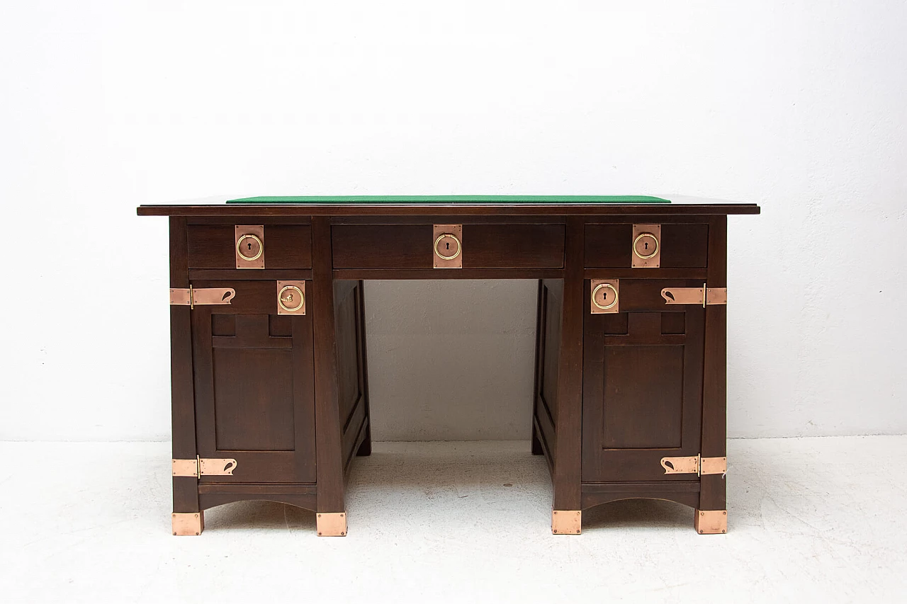 Viennese Secession oak writing desk, 20th century 1480307