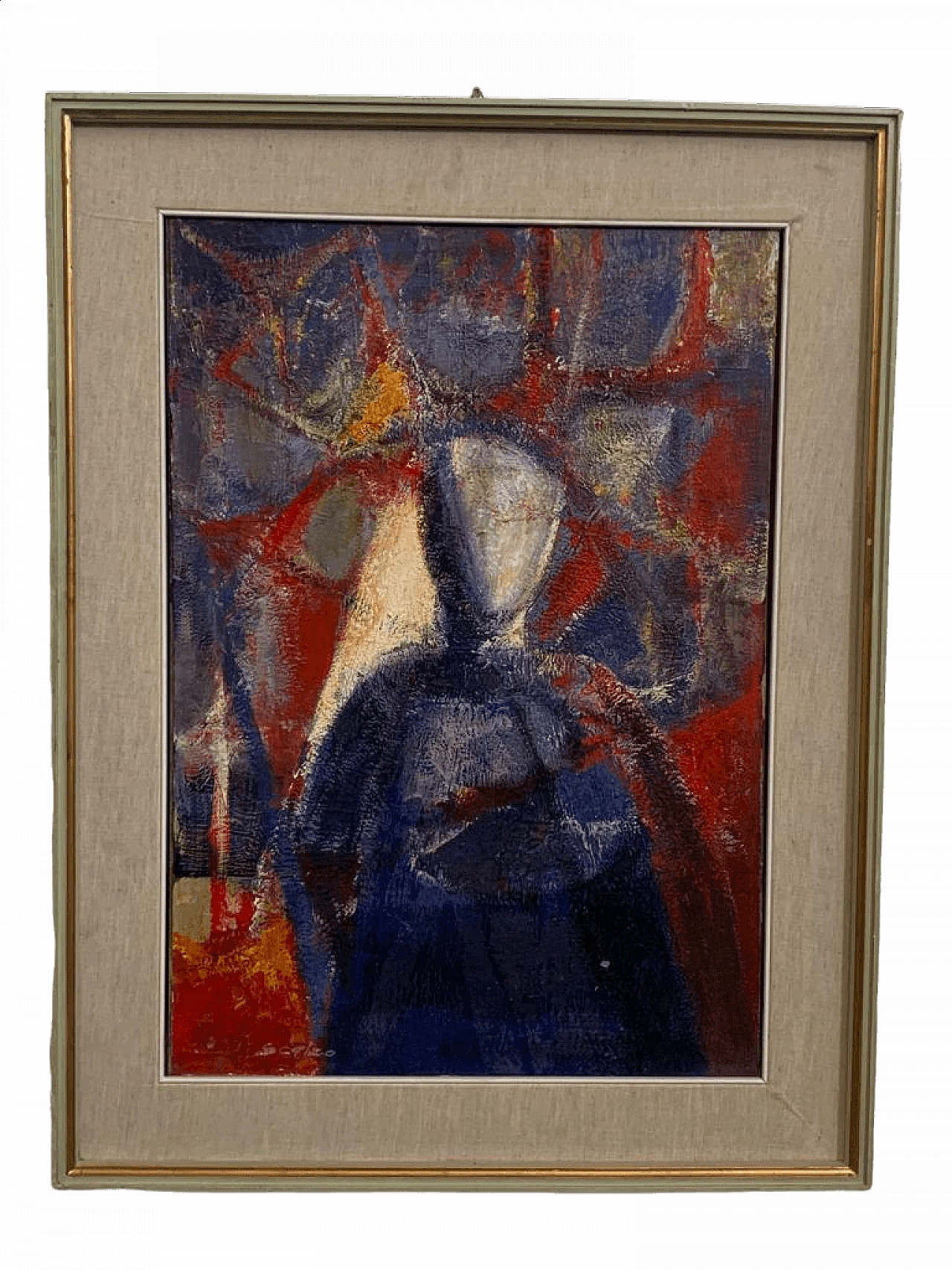 Oil on plywood The work of Vittorio Scalzo, 1970s 1480449