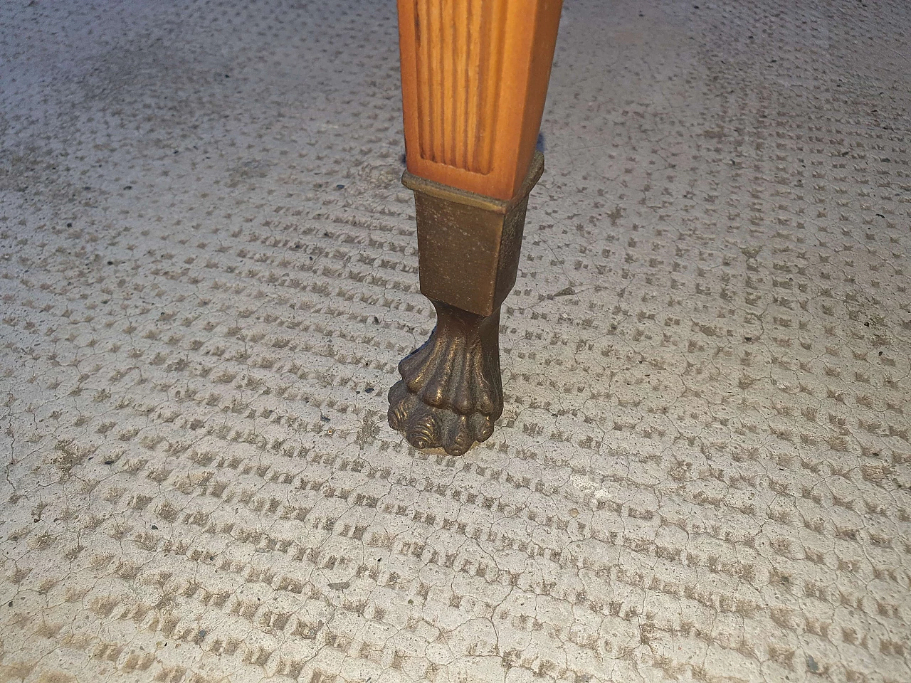 Pair of bedside tables with oval marble top, 1960s 1480546