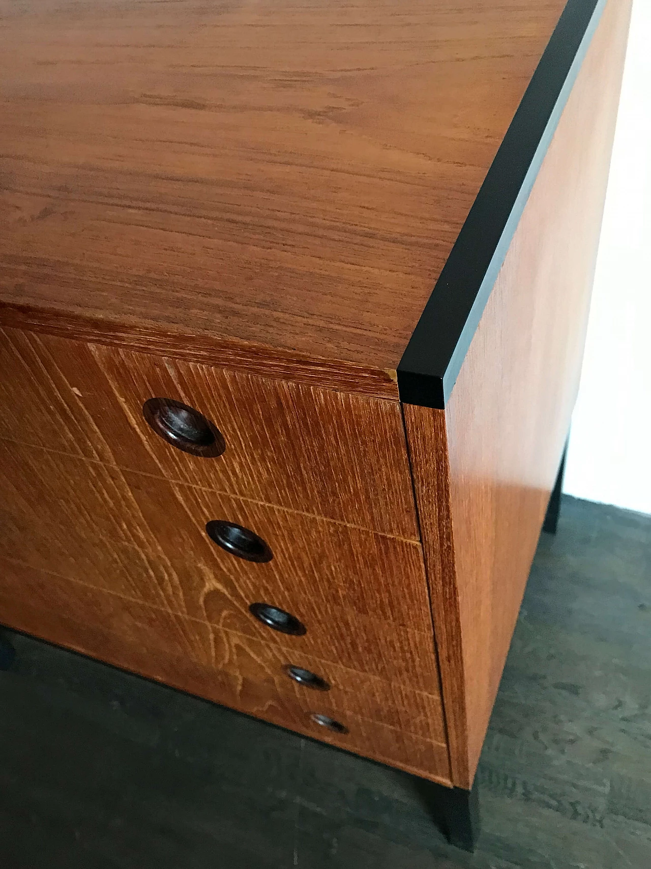 Cassettiera di Aksel Kjersgaard in teak, anni '60 1480691