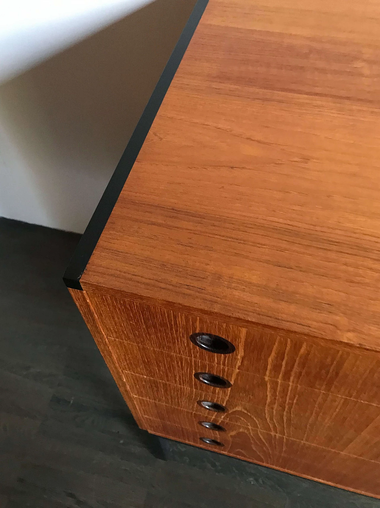 Cassettiera di Aksel Kjersgaard in teak, anni '60 1480695