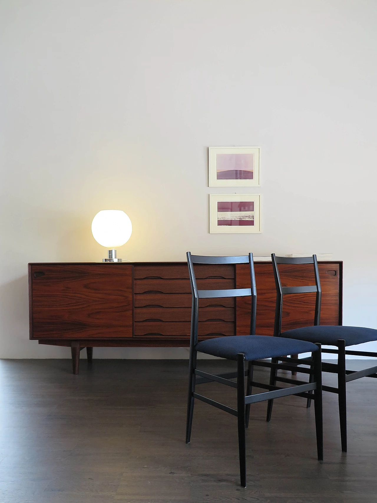 Credenza in legno scuro di Egon Kristensen, anni '50 1480739