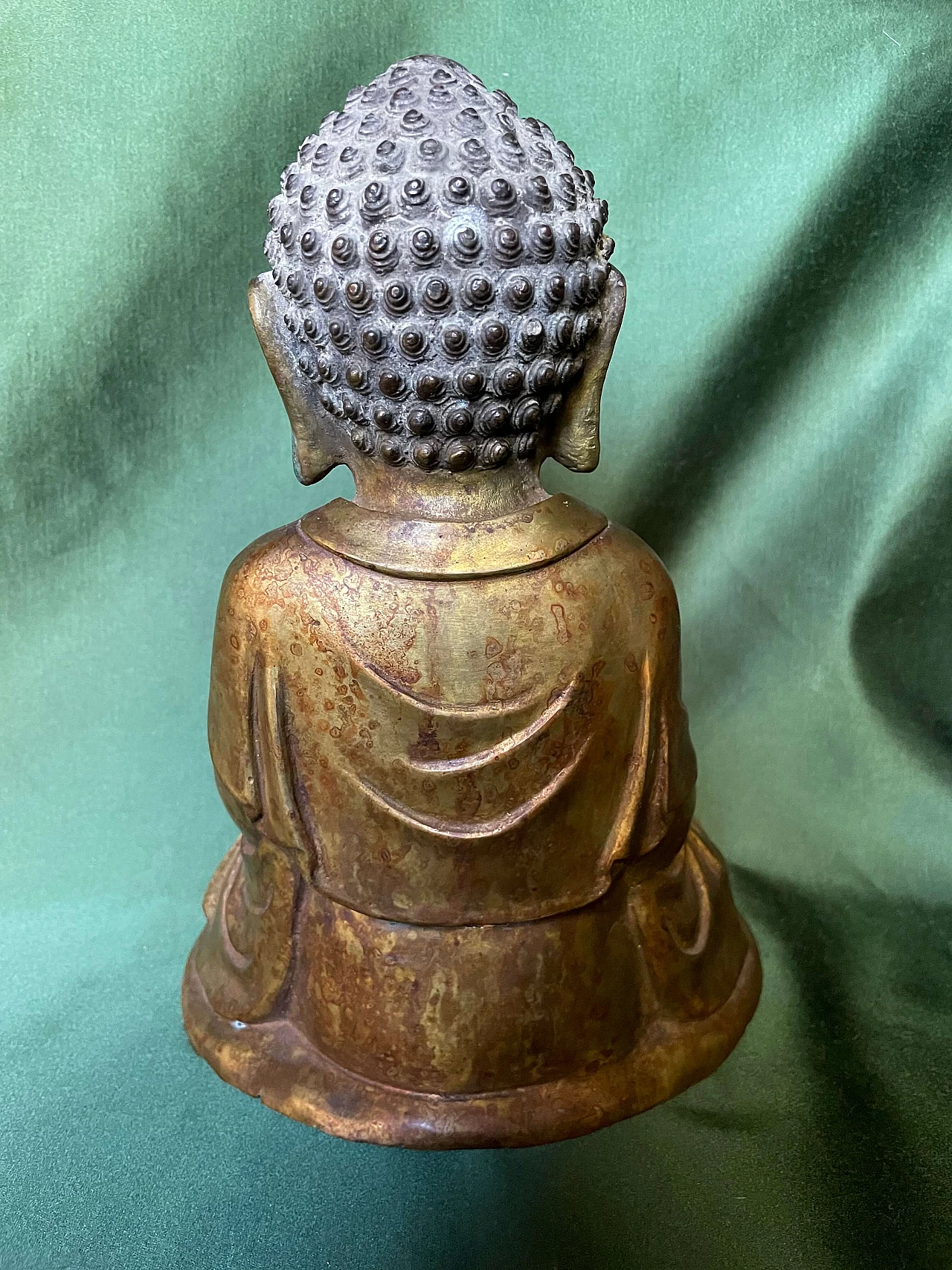Seated bronze Buddha sculpture, 19th century 1480842