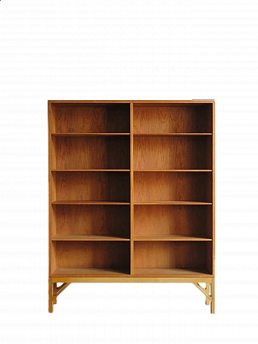 Walnut bookcase by Børge Mogensen for FDB Møble, 1960s