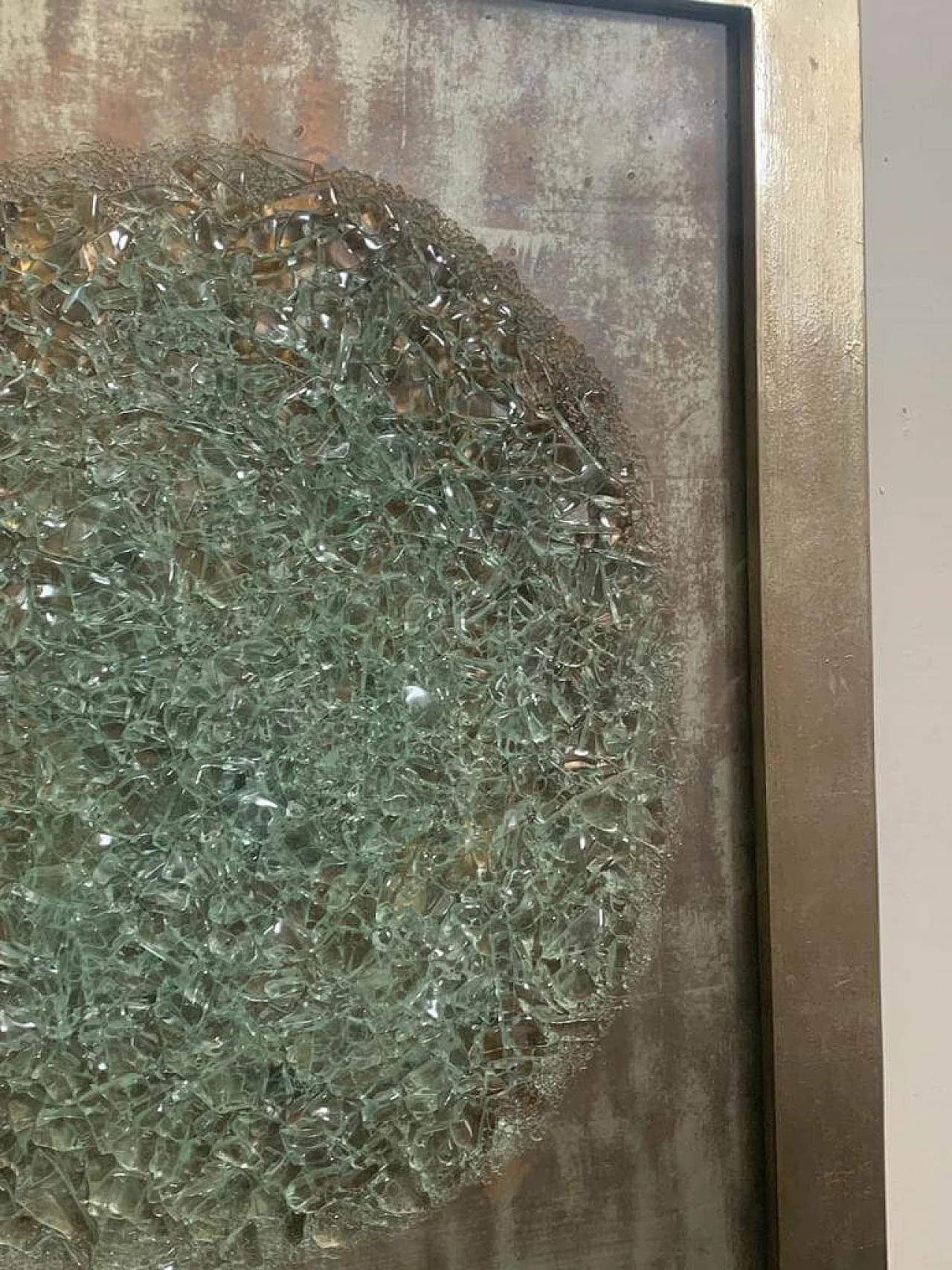 Legno patinato e vetro Pianeta, anni '60 1480869