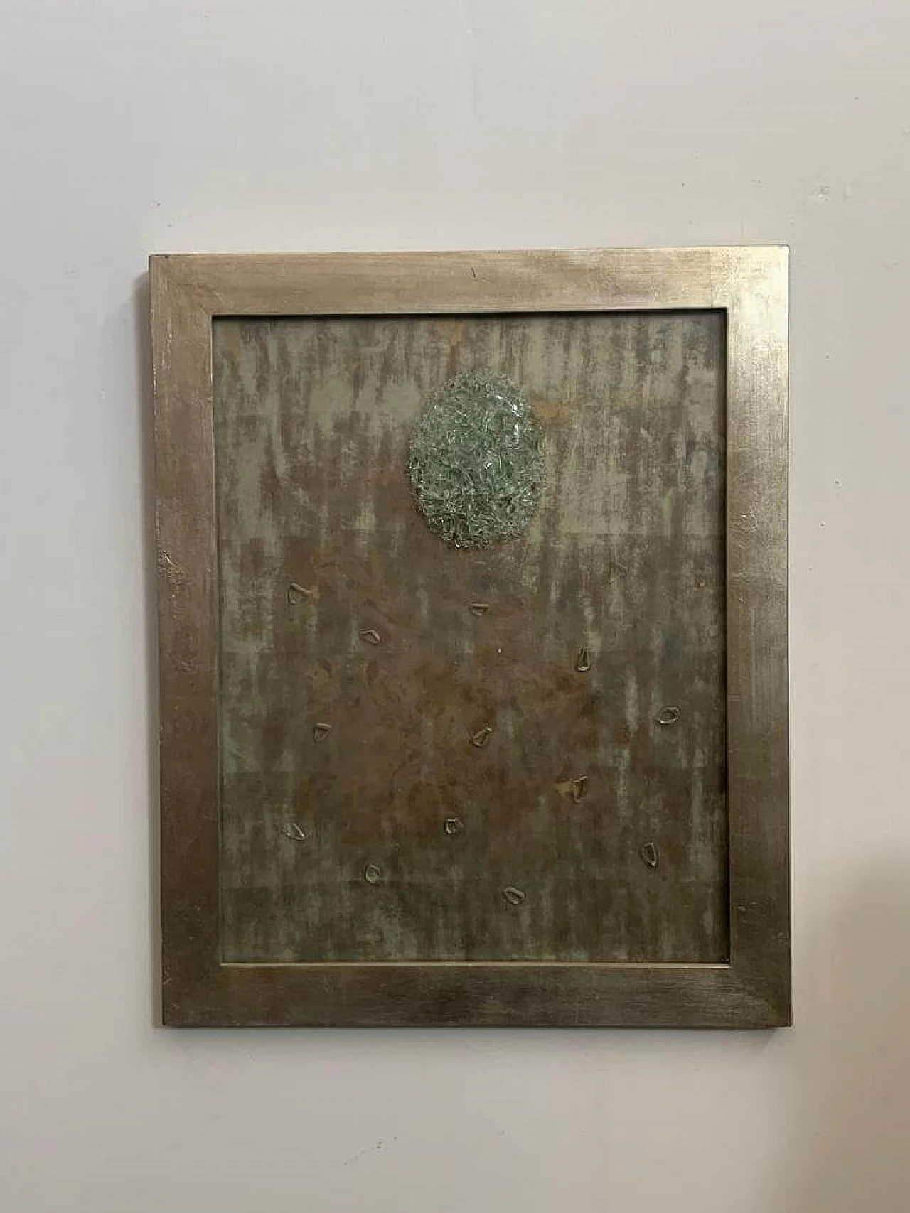 Patinated wood and glass entitled Pianeta, 1960s 1480878