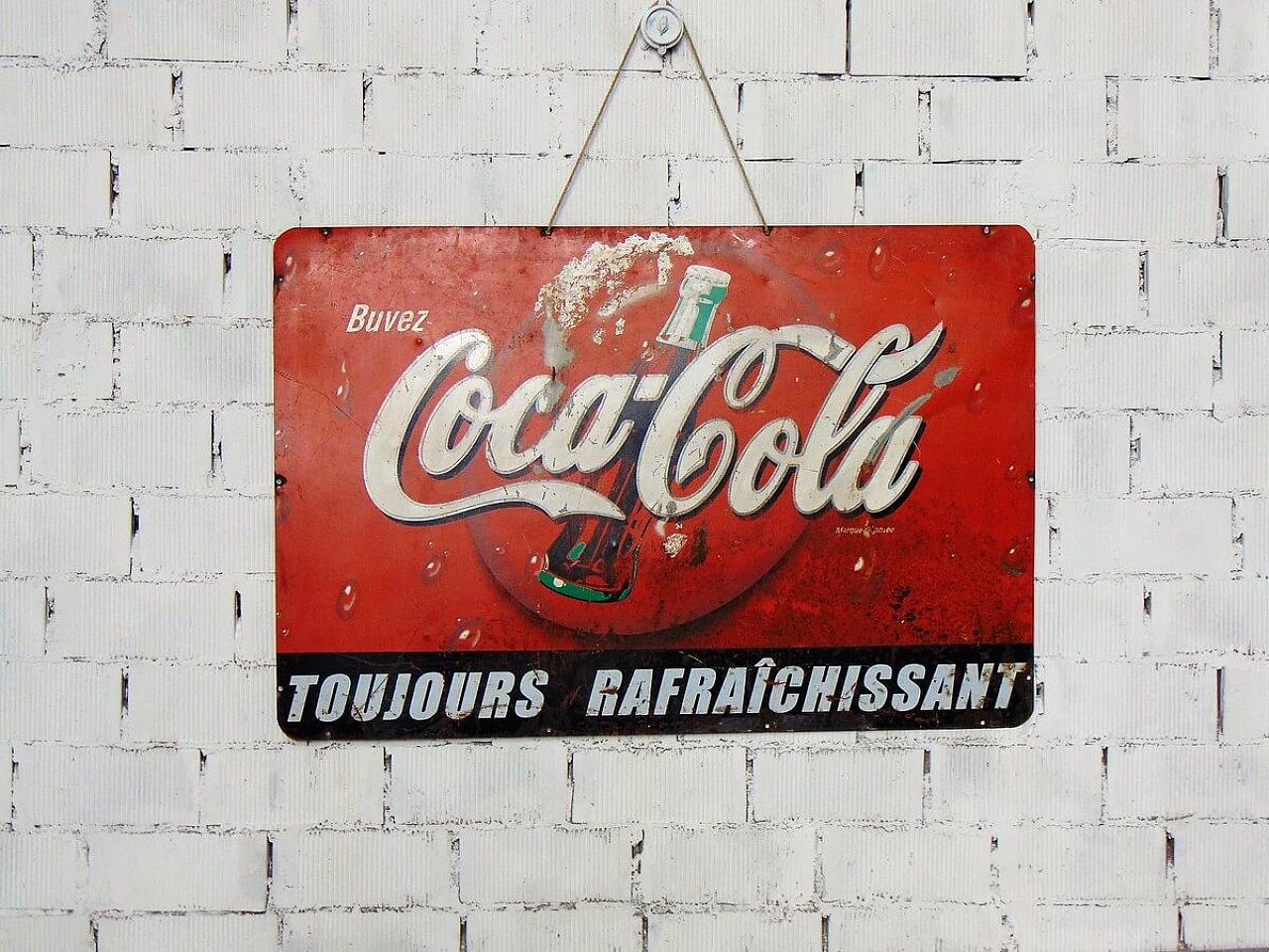 Insegna pubblicitaria Coca Cola, anni '60 1481062